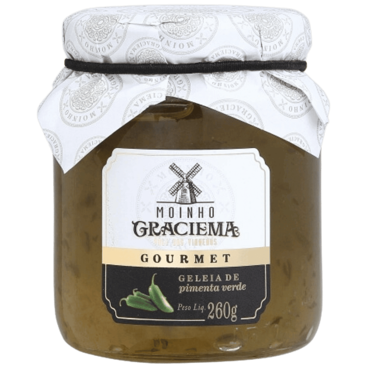Moinho Graciema Gourmet Geleia De Pimenta Verde 260g - Moinho Graciema - Espumantes do Sul