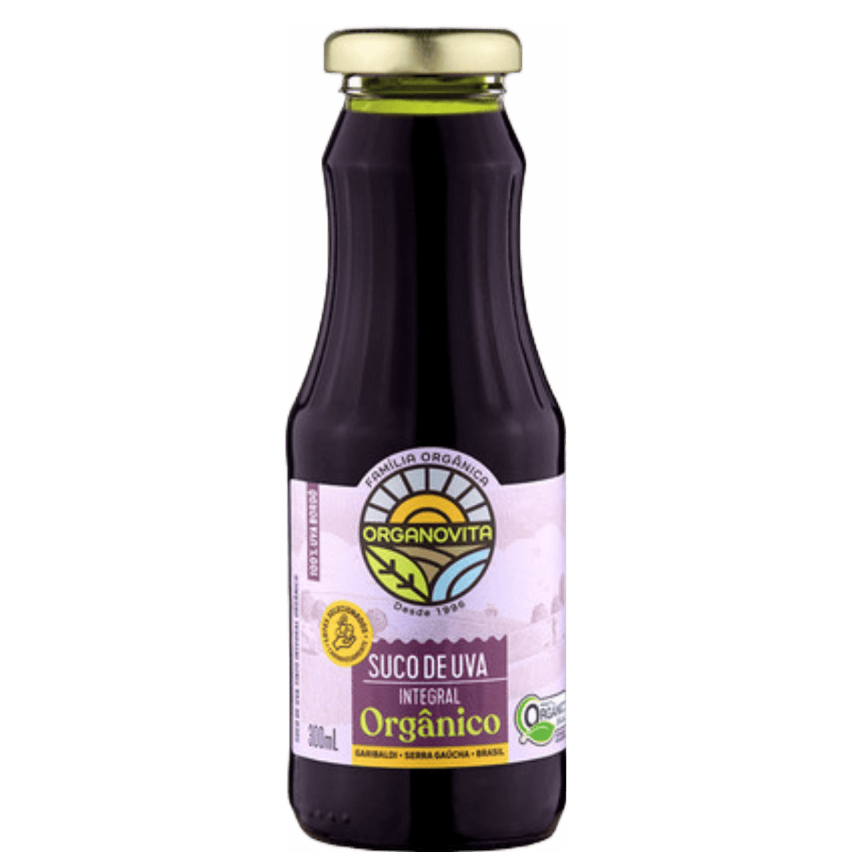 Organovita Suco de Uva Integral Bordô 300ml - Organovita - Espumantes do Sul