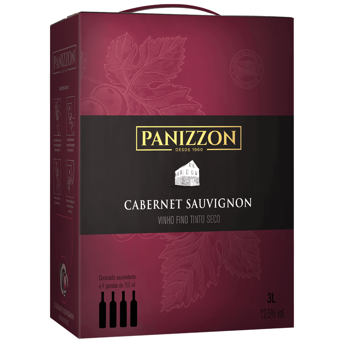Panizzon Cabernet Sauvignon Bag in Box 3L - Panizzon - Espumantes do Sul