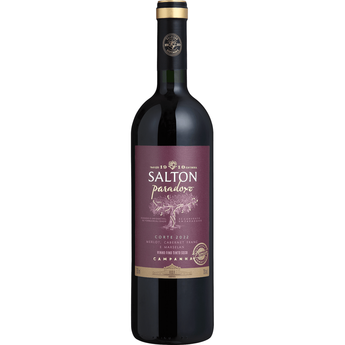 Salton Vinho Paradoxo Merlot, Cabernet Franc e Marselan - Salton - Espumantes do Sul