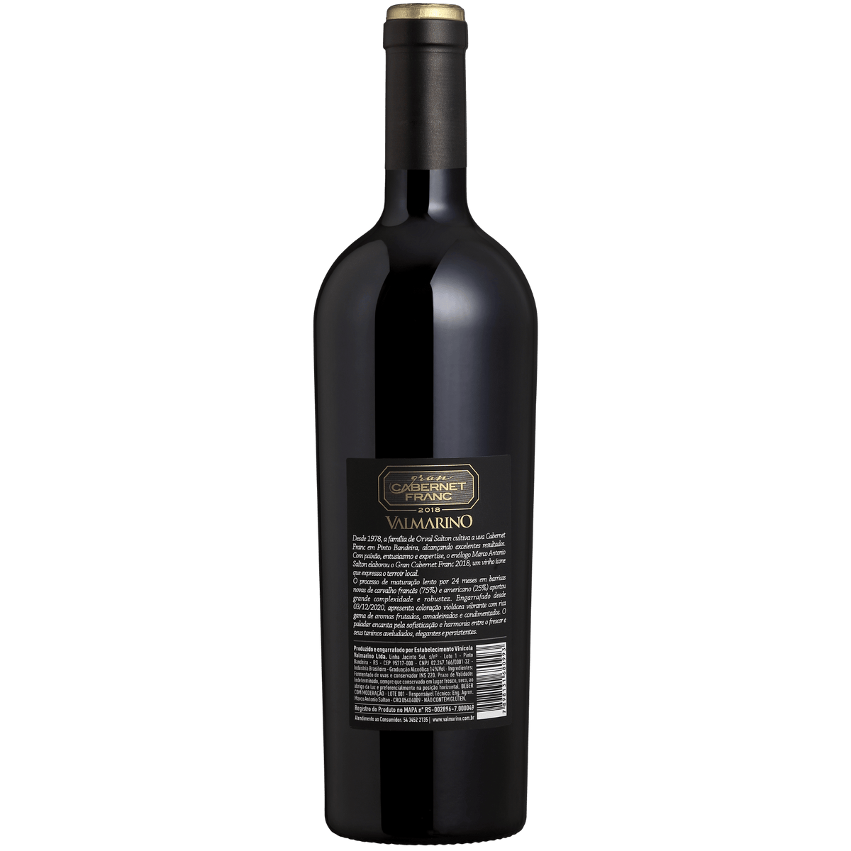 Valmarino Gran Cabernet Franc - CX 03 unidades - Valmarino - Espumantes do Sul