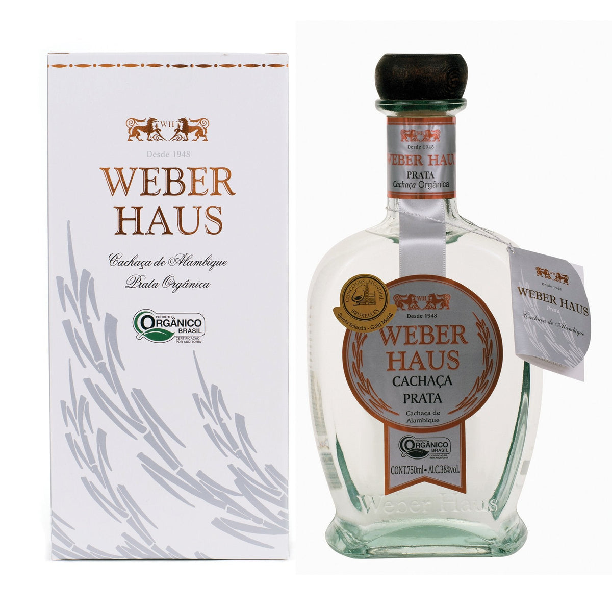 Weber Haus Cachaça Orgânica Prata - Weber Haus - Espumantes do Sul